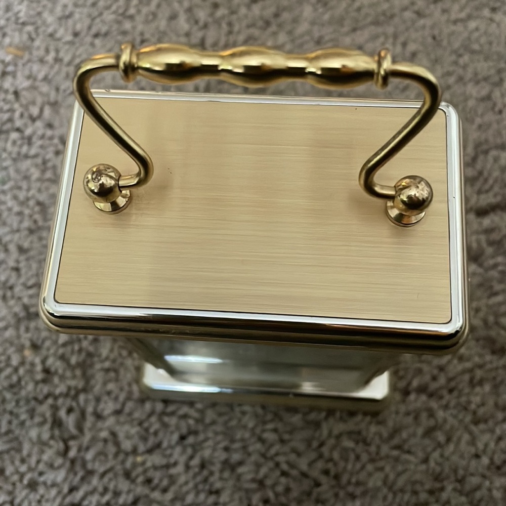 Vintage Staiger Quartz Clock Made In West Germany gold color - Picture 3 of 3